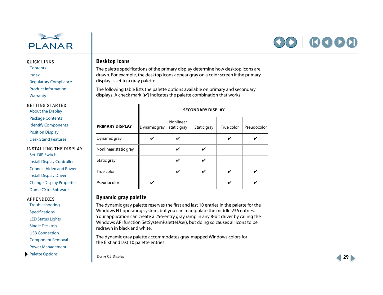 Planar C3 User Manual | Page 39 / 45