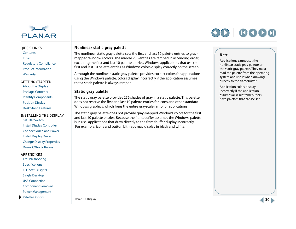 Planar C3 User Manual | Page 40 / 45