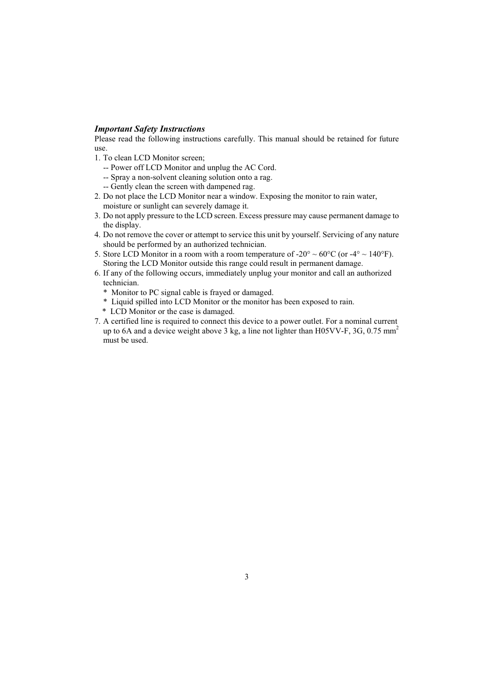 Planar PE150 User Manual | Page 5 / 13
