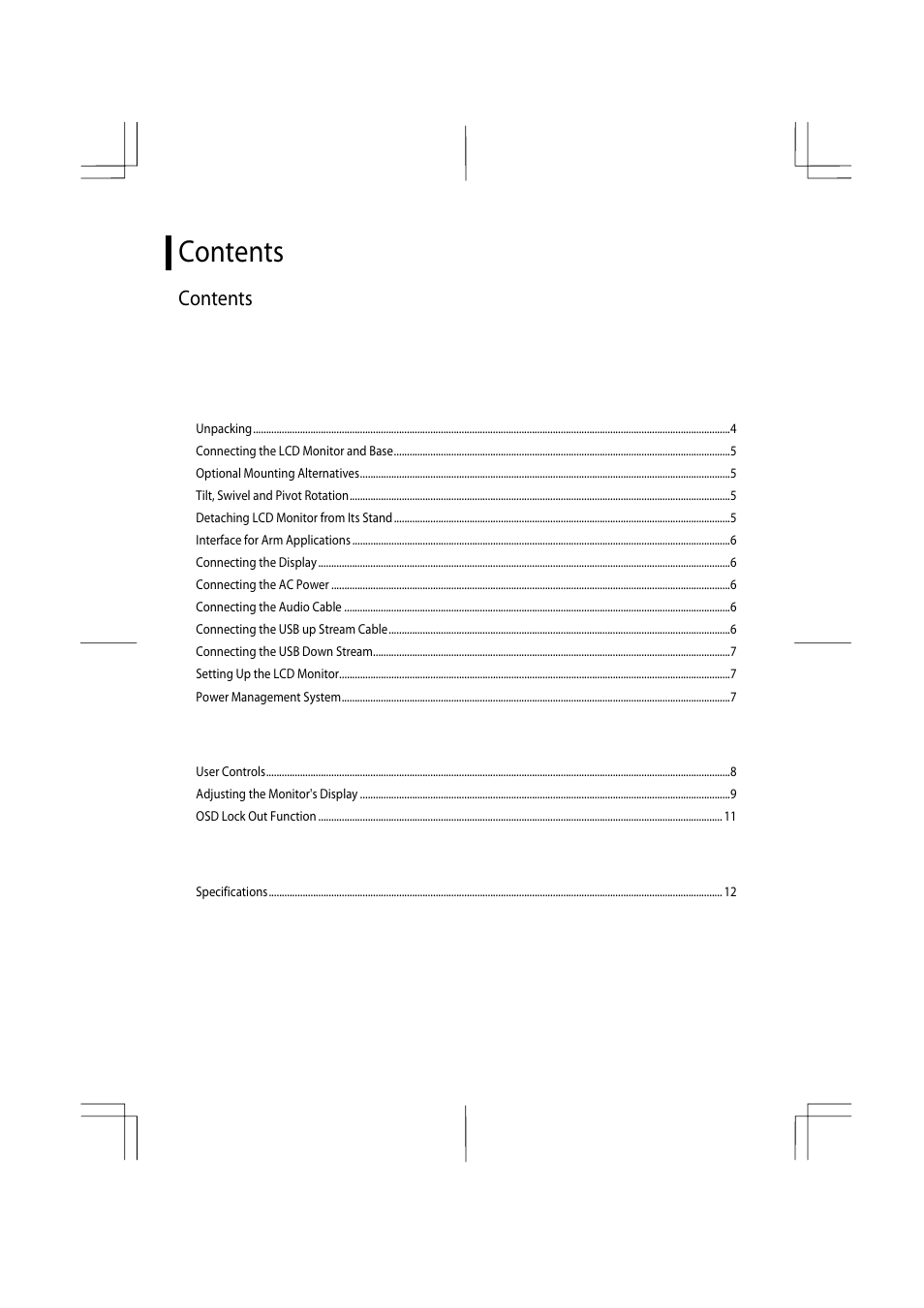 Planar PX2211MW User Manual | Page 2 / 19