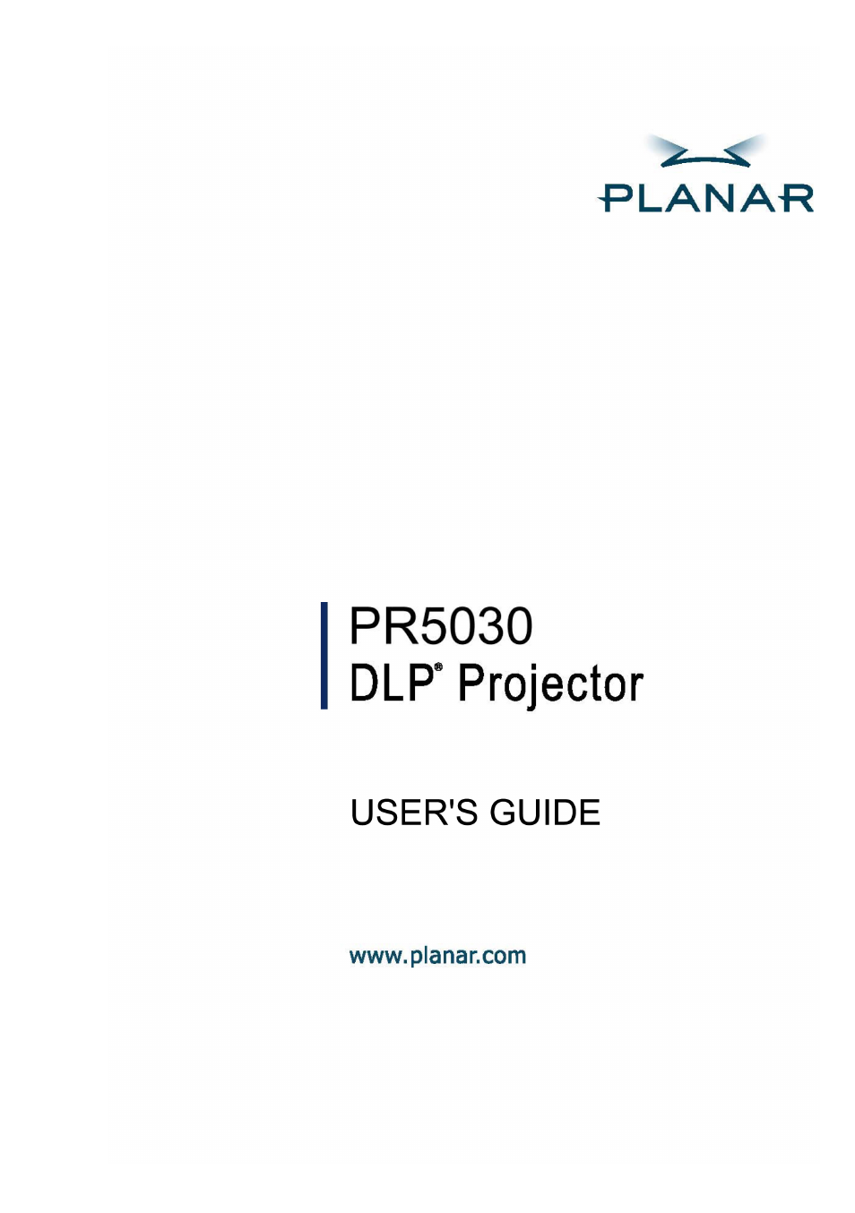 Planar PR Line PR5030 User Manual | 51 pages