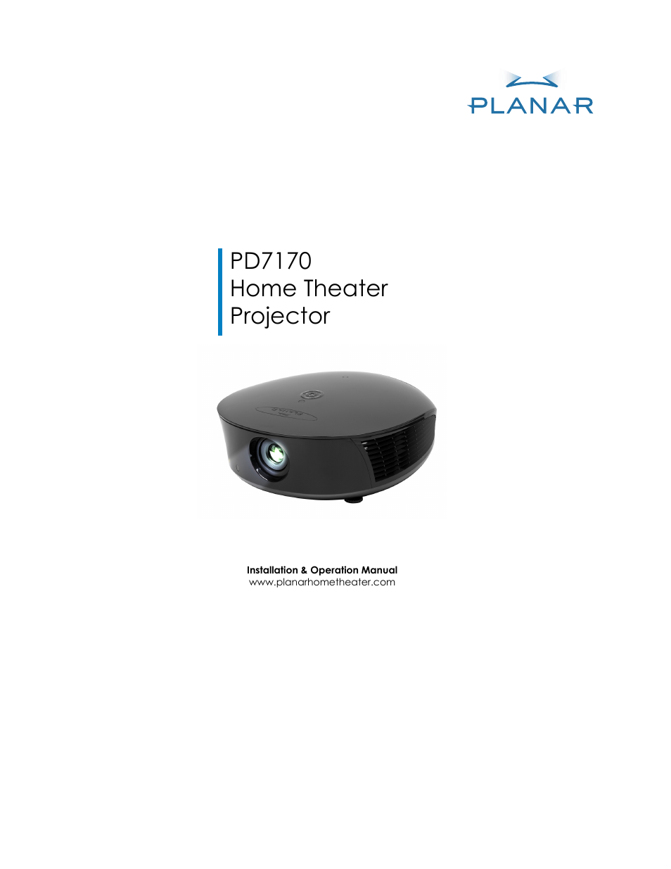 Planar PD7170 User Manual | 100 pages