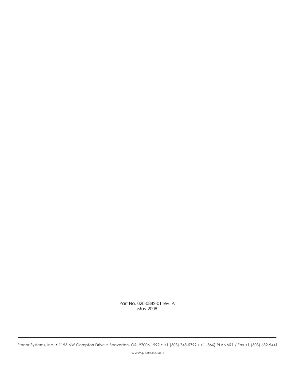 Planar PD7170 User Manual | Page 100 / 100