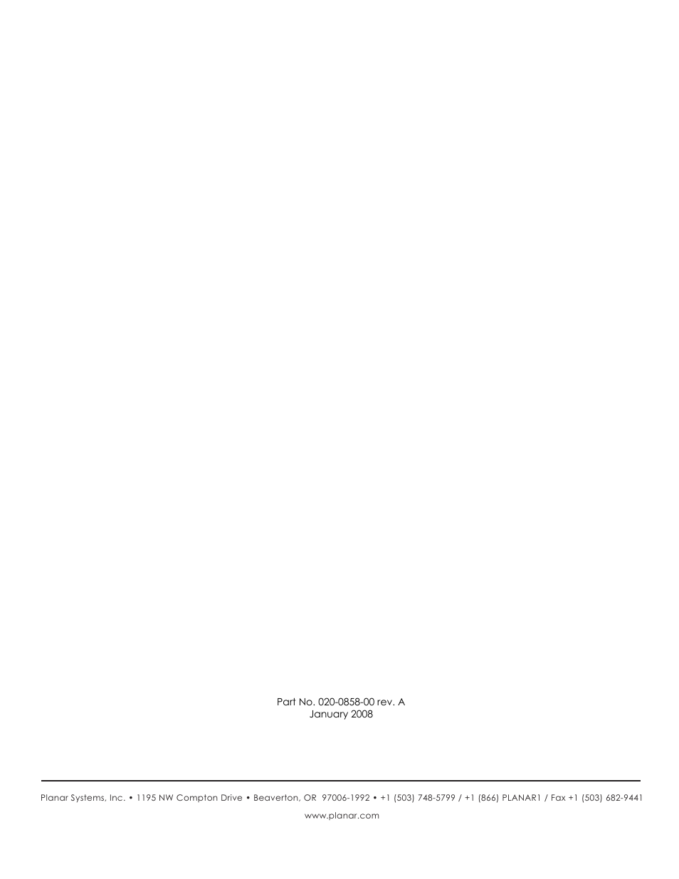 Planar PD8130 User Manual | Page 100 / 100