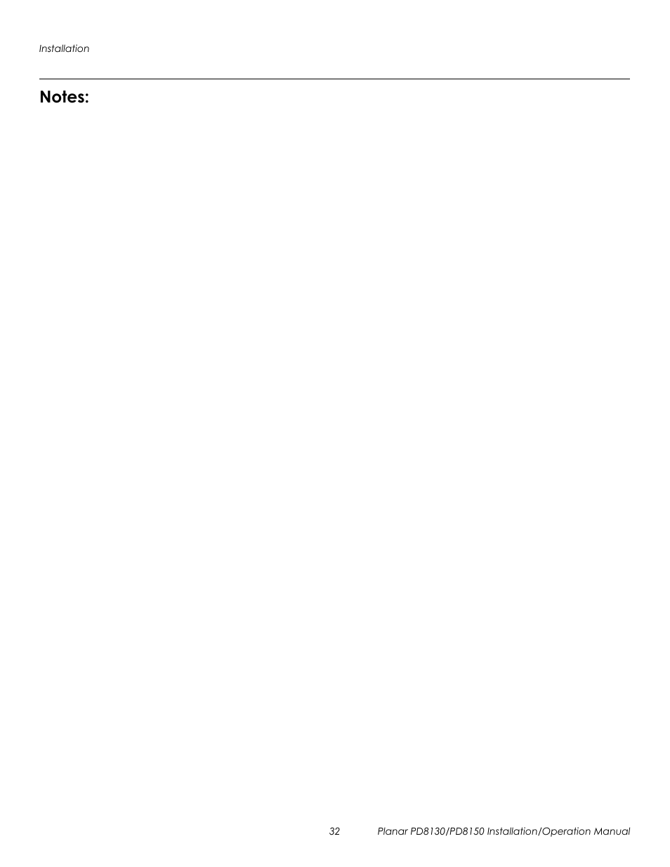 Prel imina ry | Planar PD8130 User Manual | Page 46 / 100