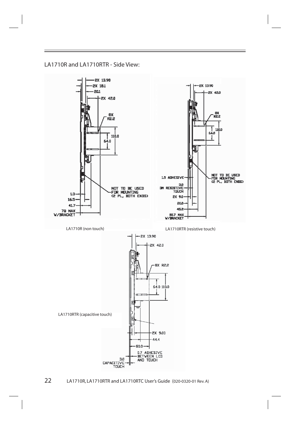 Planar LA1710R User Manual | Page 22 / 29