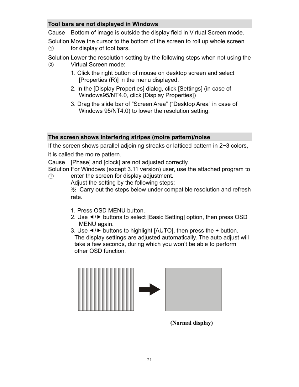 Planar XP17WSA User Manual | Page 22 / 31