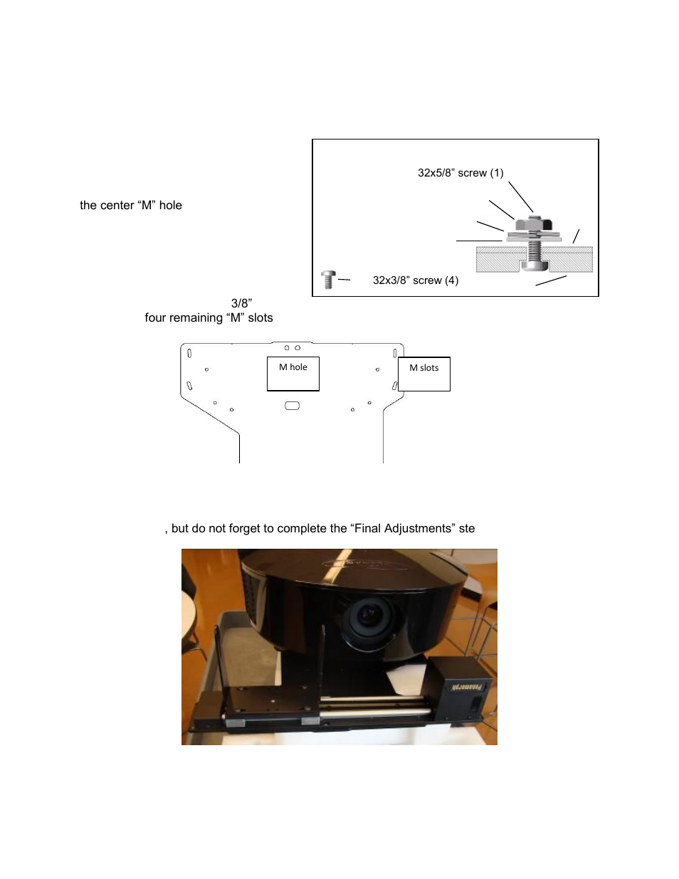 Mounting the ath1 transport | Planar A480-PL User Manual | Page 13 / 19
