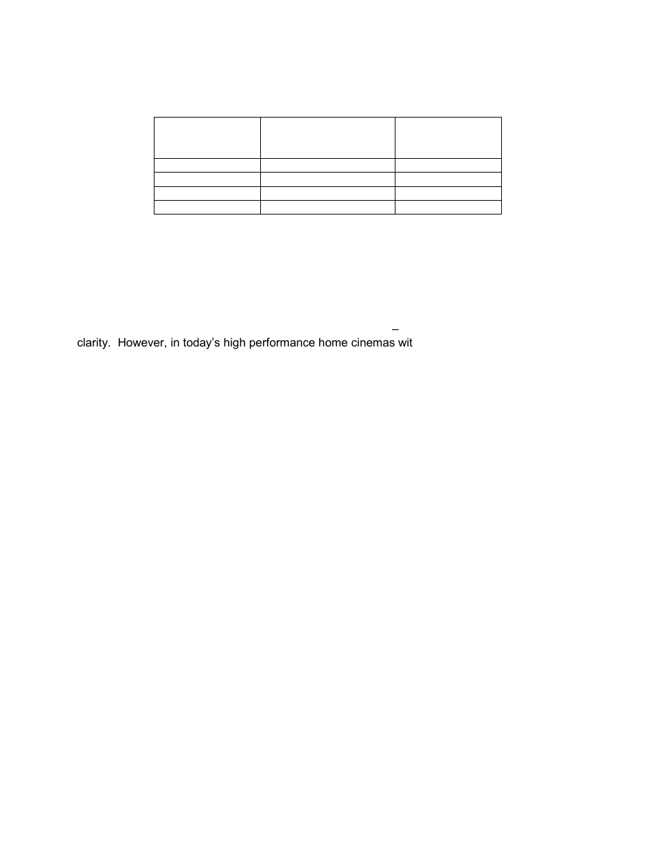 Aspect ratio matrix, Cleaning | Planar A480-PL User Manual | Page 19 / 19
