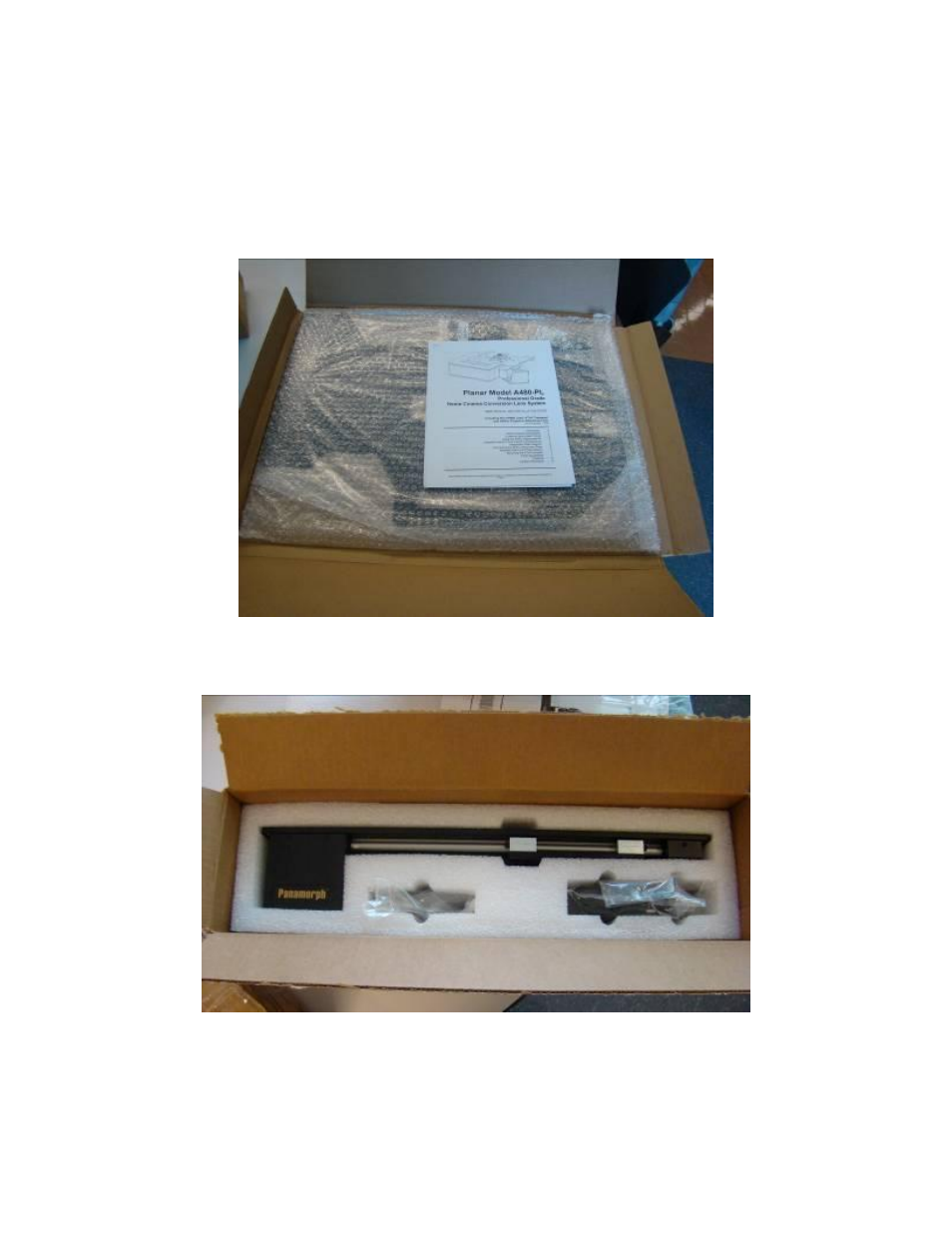 Package contents | Planar A480-PL User Manual | Page 4 / 19