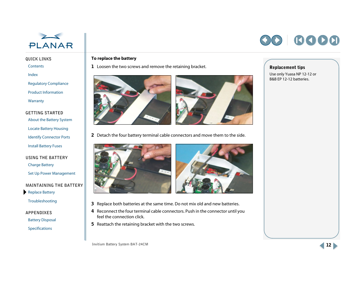 Planar BAT-24CM User Manual | Page 17 / 32