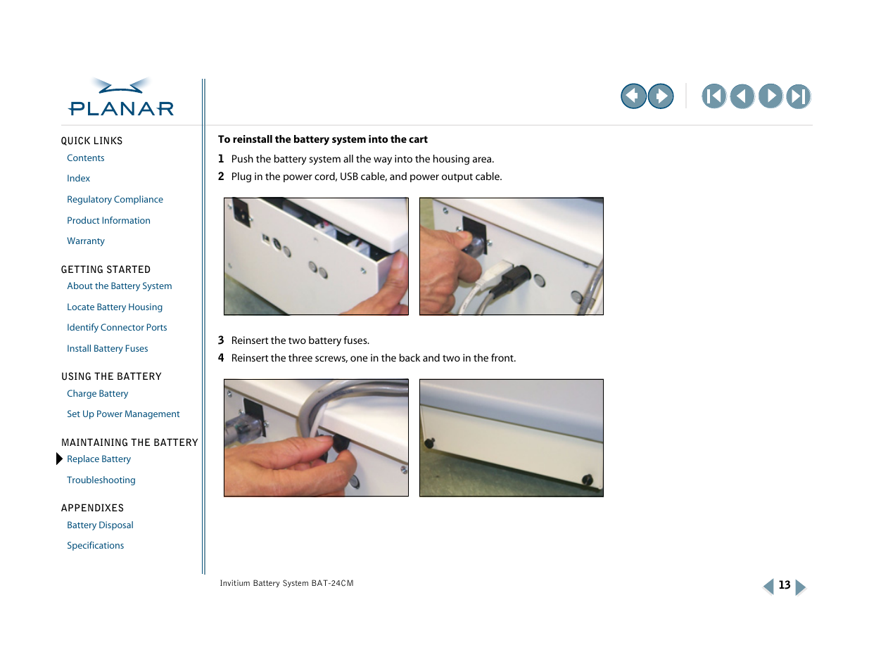 Planar BAT-24CM User Manual | Page 18 / 32