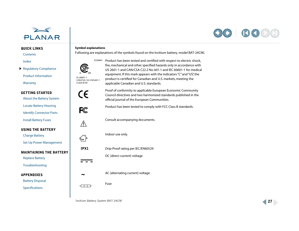 More | Planar BAT-24CM User Manual | Page 32 / 32