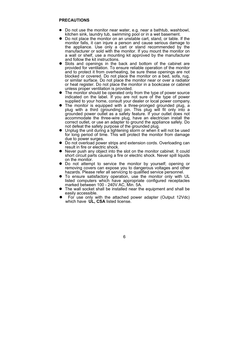 Planar PL1900 User Manual | Page 6 / 24