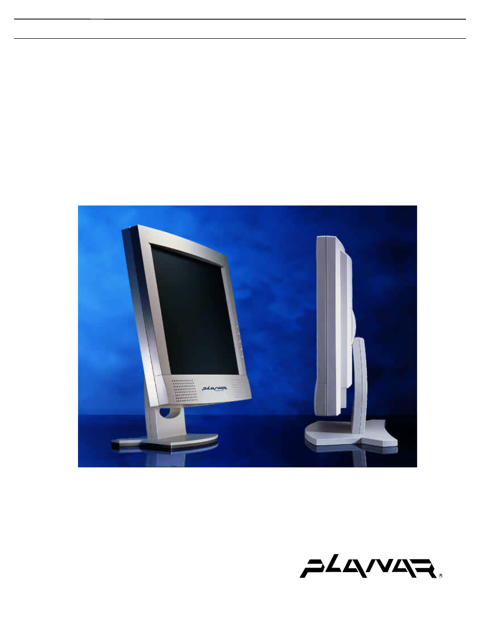 Planar VitalScreen D6015TM;TS User Manual | 33 pages