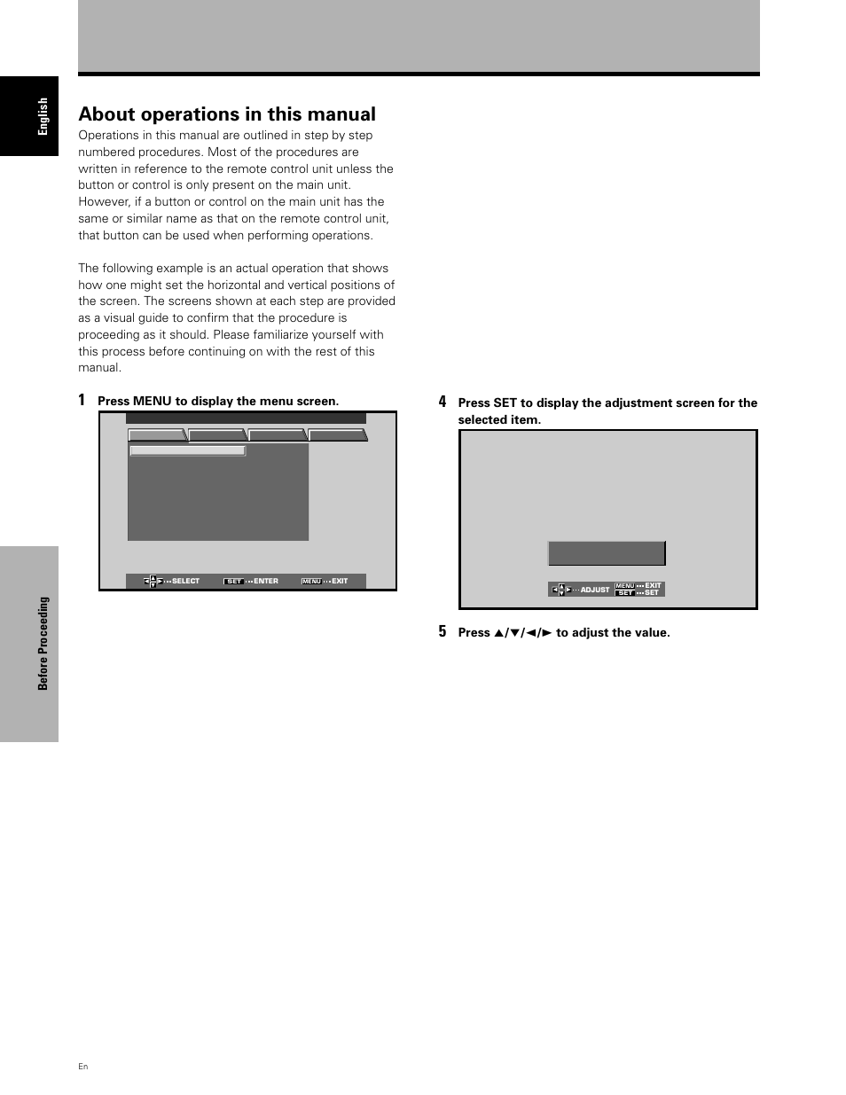 About operations in this manual | Planar PDP 43P User Manual | Page 9 / 43