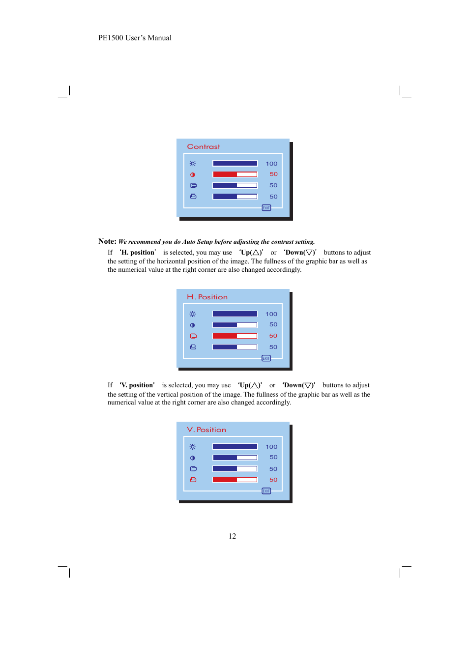 Planar PE1500 User Manual | Page 14 / 27