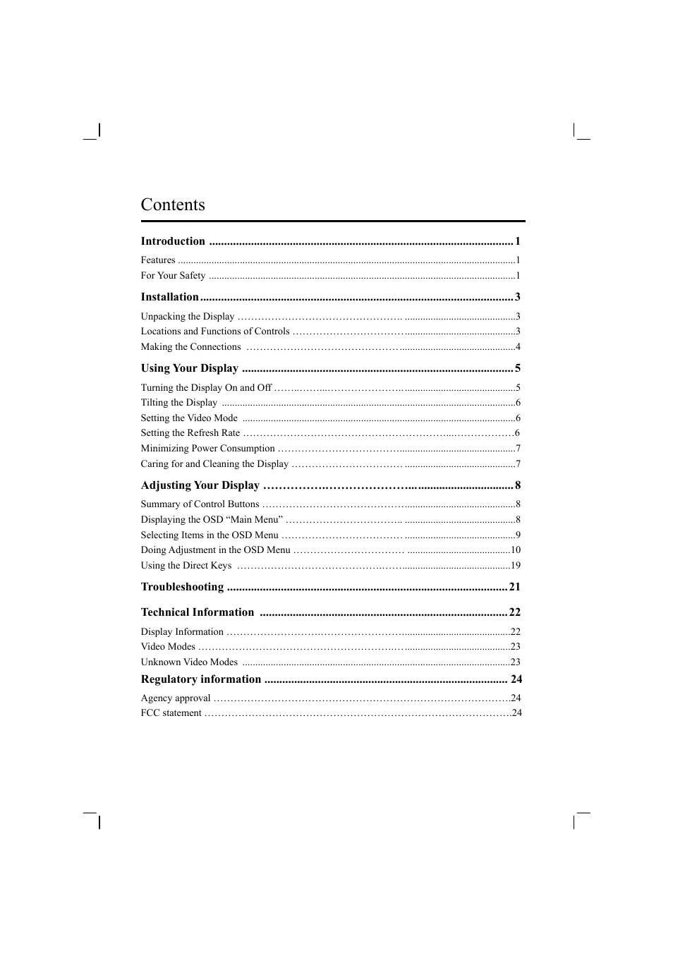 Planar PE1500 User Manual | Page 2 / 27