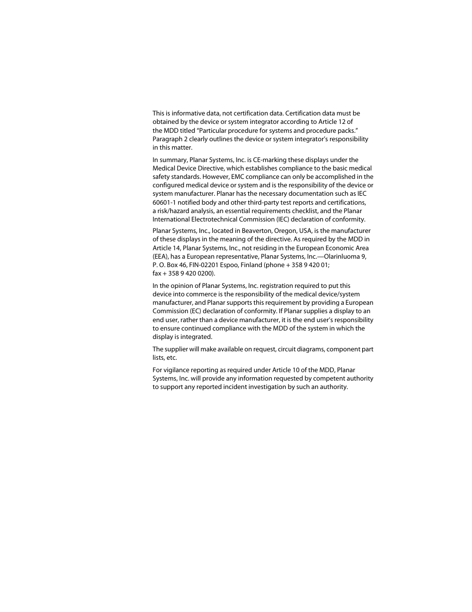 Planar Dome EX User Manual | Page 53 / 60