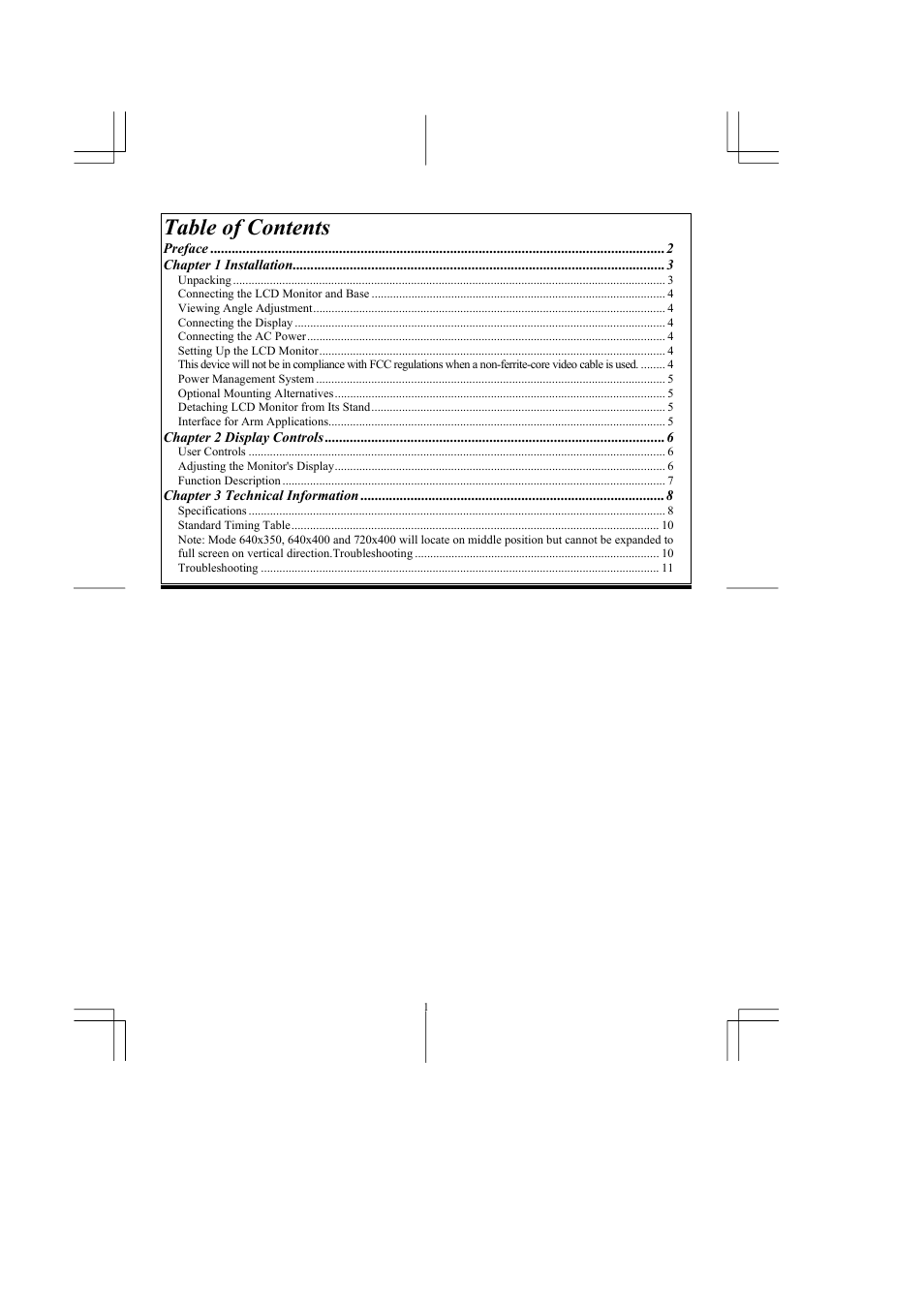 Planar PE171 User Manual | Page 2 / 13