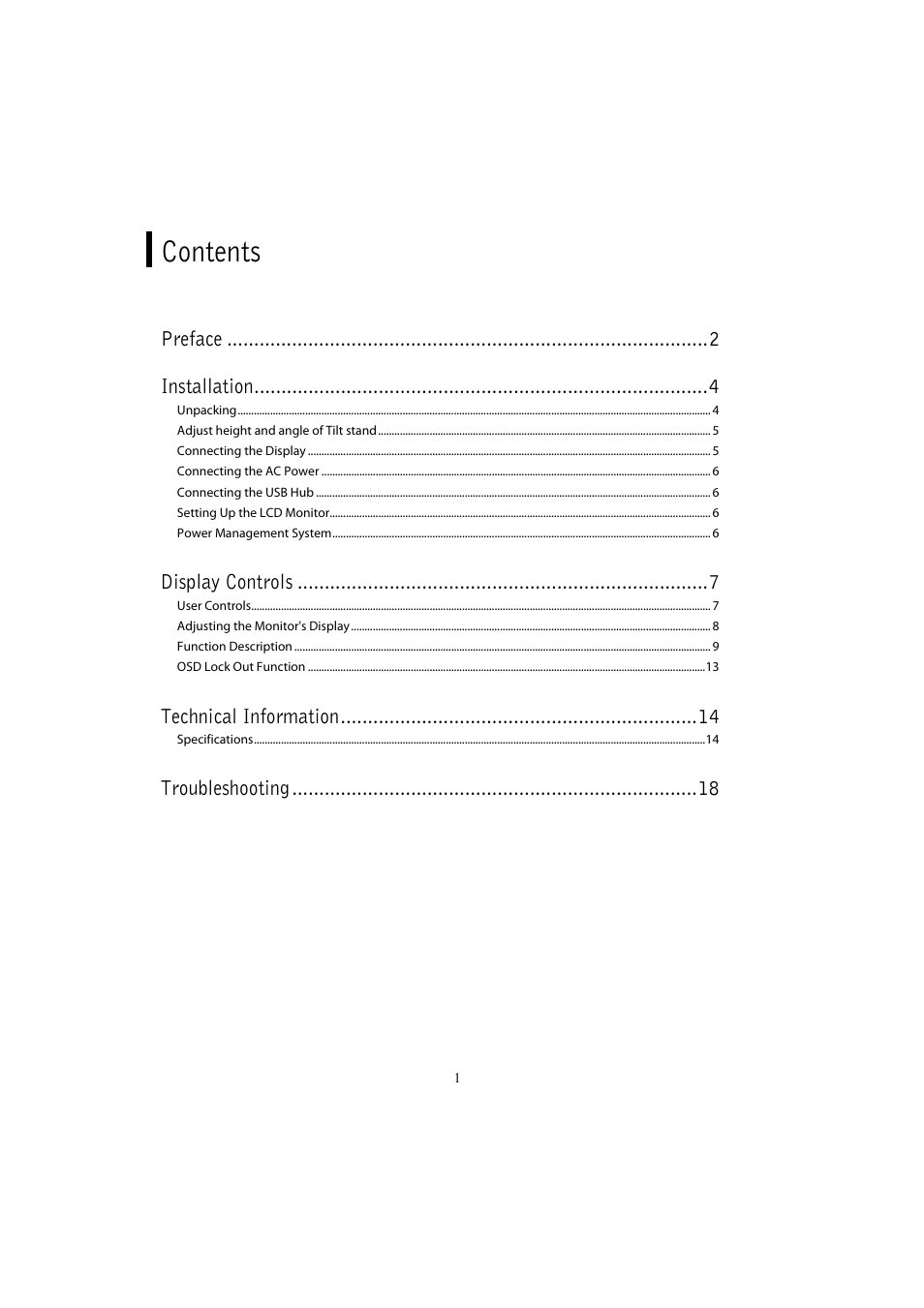 Planar PX2611W User Manual | Page 3 / 21