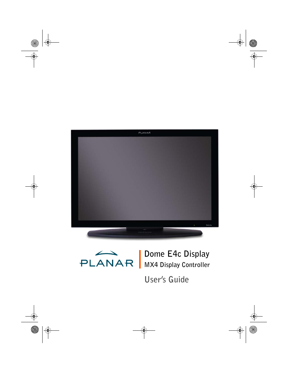 Planar Dome E4c User Manual | 34 pages