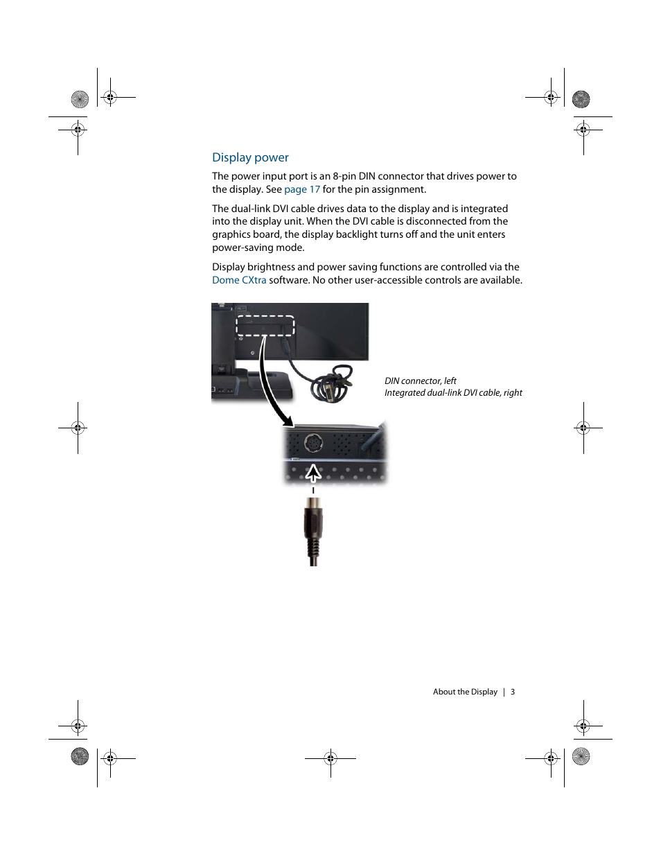 Display power | Planar Dome E4c User Manual | Page 11 / 34
