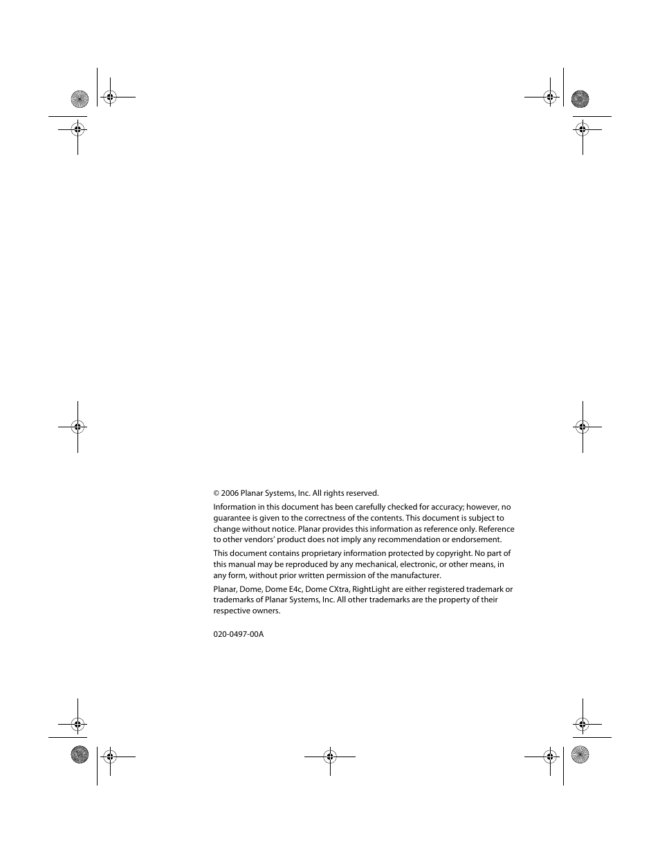 Planar Dome E4c User Manual | Page 2 / 34