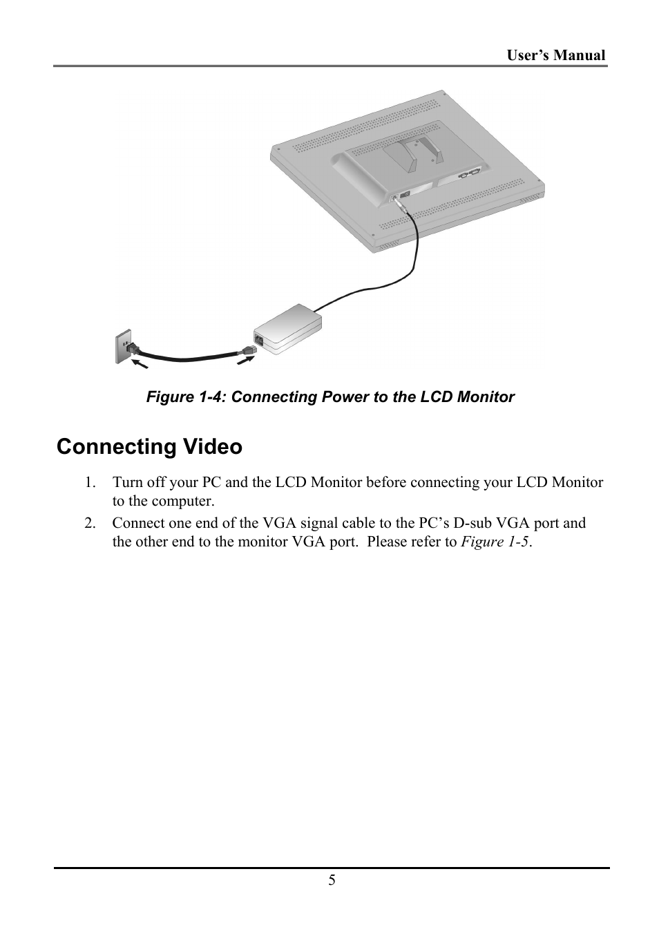 Connecting video | Planar WS231 User Manual | Page 10 / 25