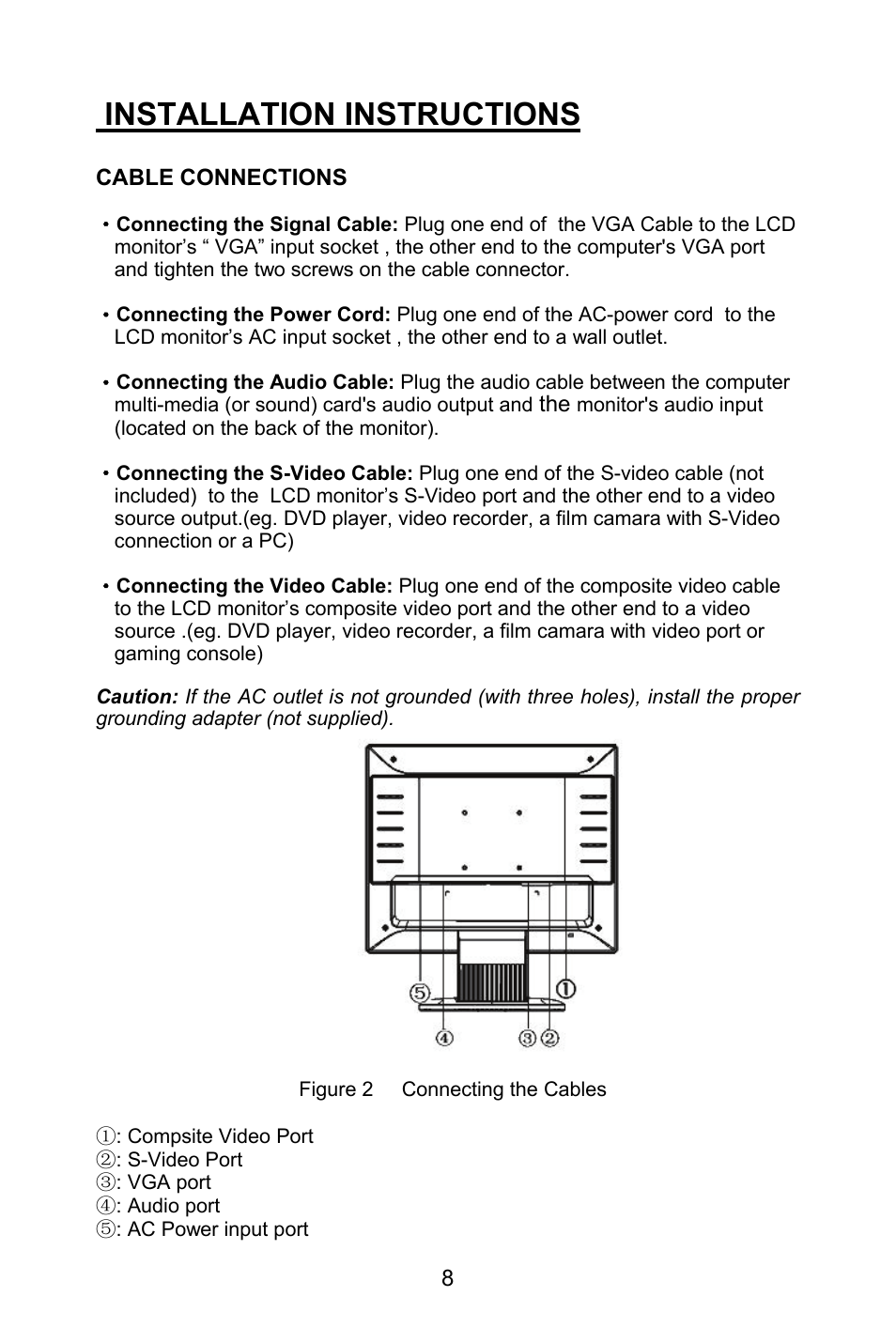 Installation instructions | Planar PL1520M User Manual | Page 11 / 36