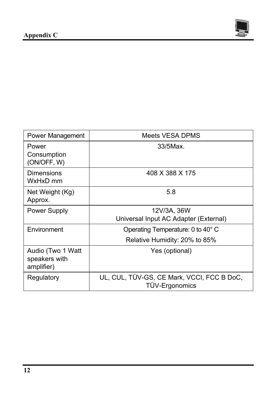Planar PT1503NT User Manual | Page 17 / 21