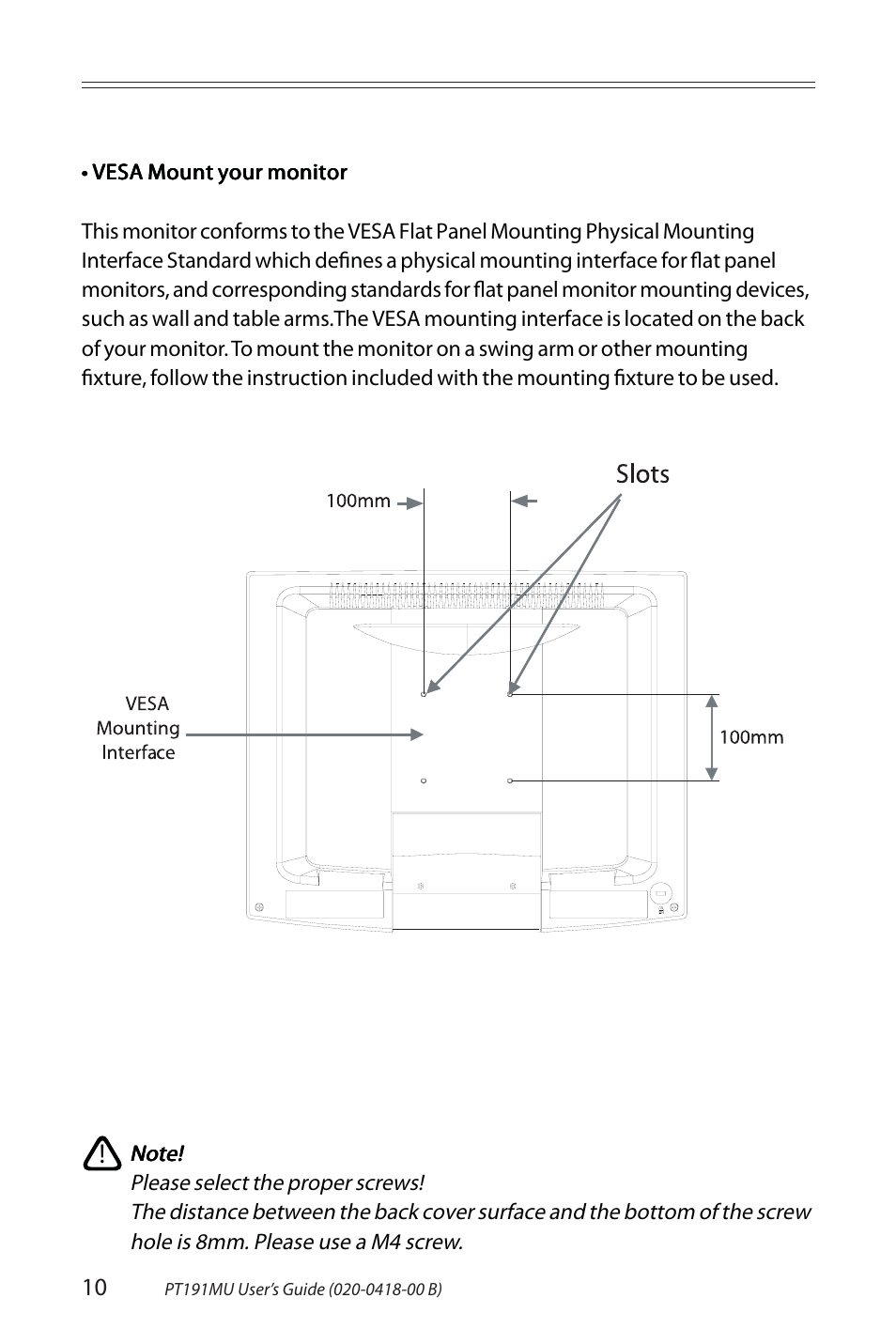 Planar PT191MU User Manual | Page 10 / 24