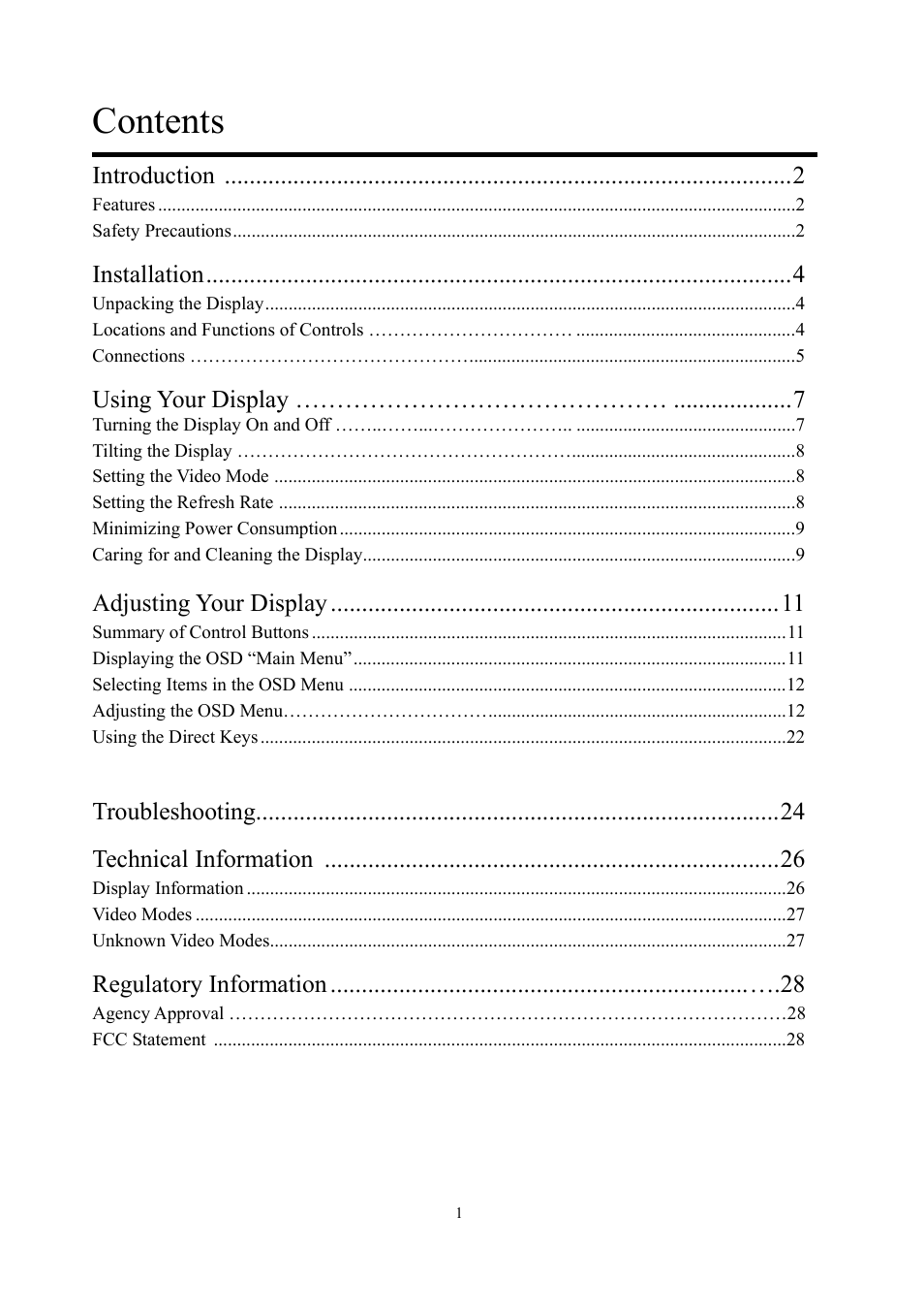 Planar PE1900 User Manual | Page 3 / 32