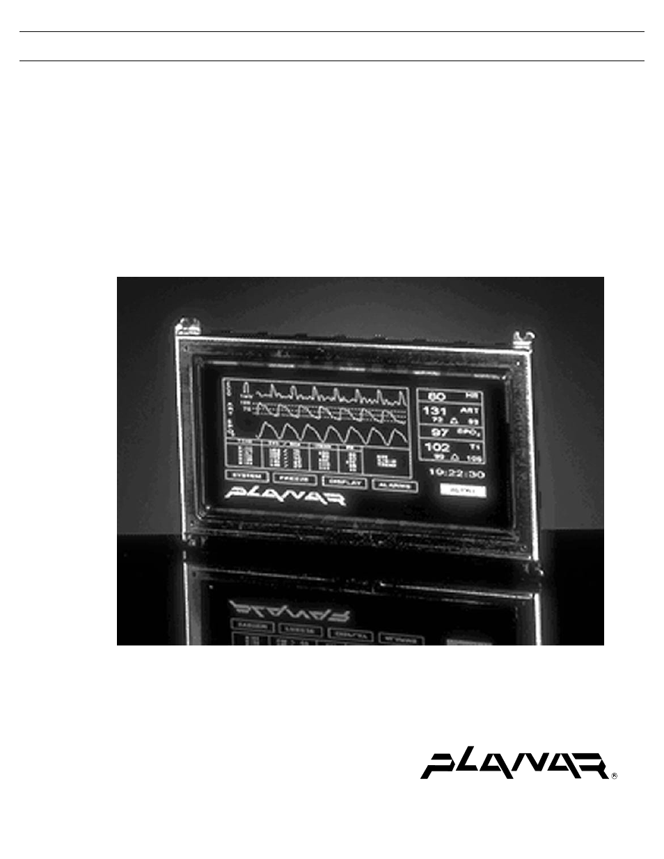 Planar ICEBrite EL Display EL552.256-Q2 User Manual | 16 pages