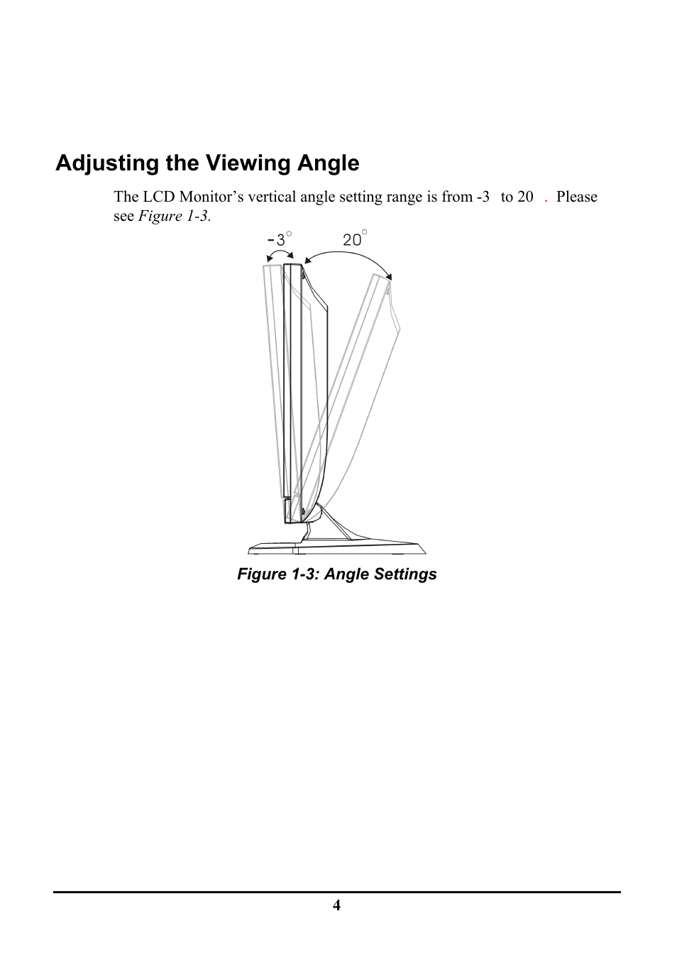 Adjusting the viewing angle | Planar PE191M User Manual | Page 11 / 28