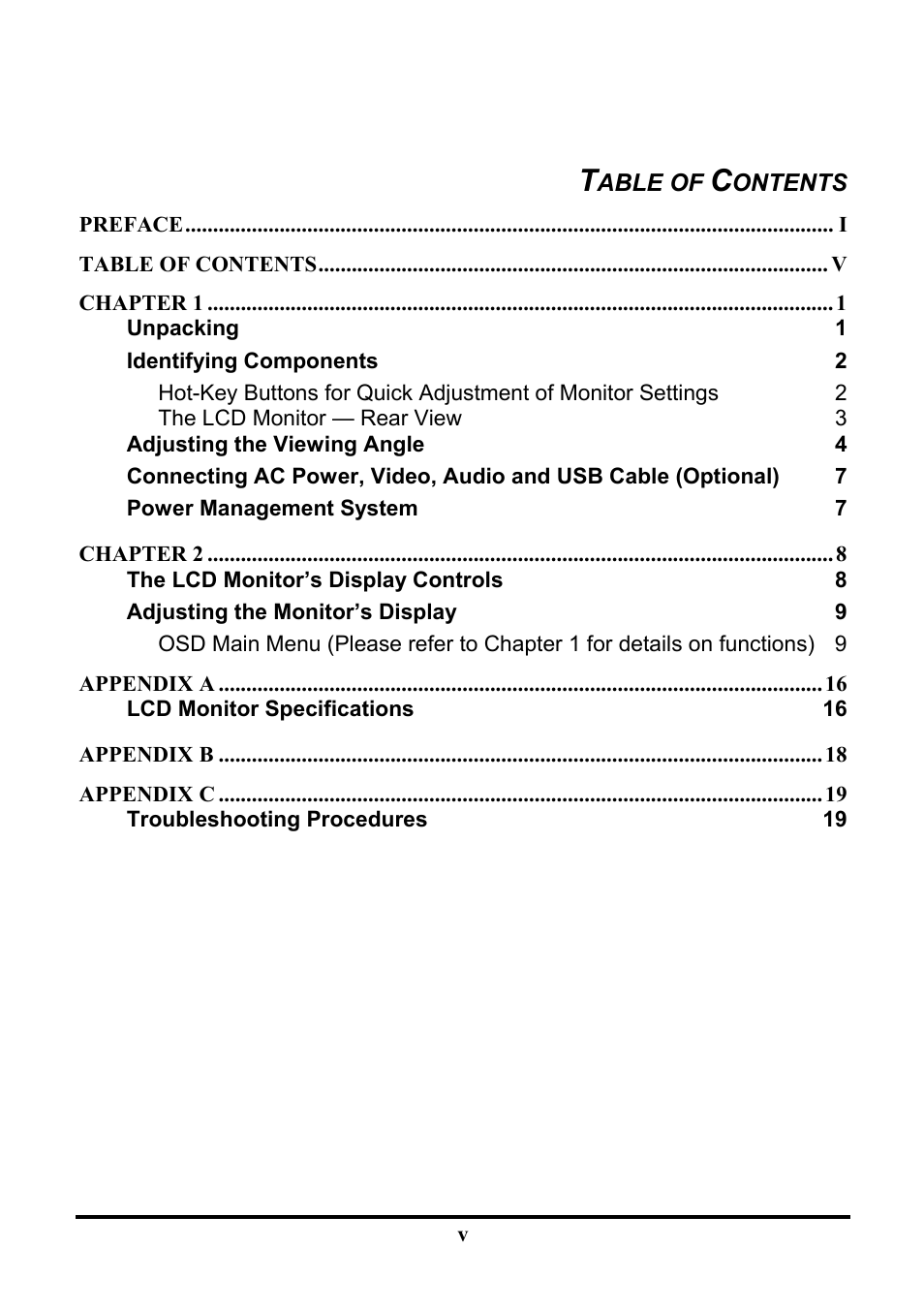 Planar PE191M User Manual | Page 6 / 28