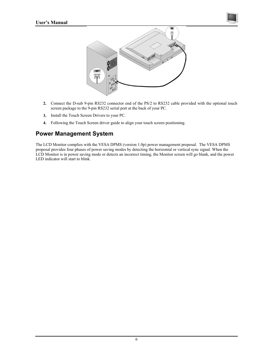 Power management system | Planar PT1814NUV User Manual | Page 12 / 20