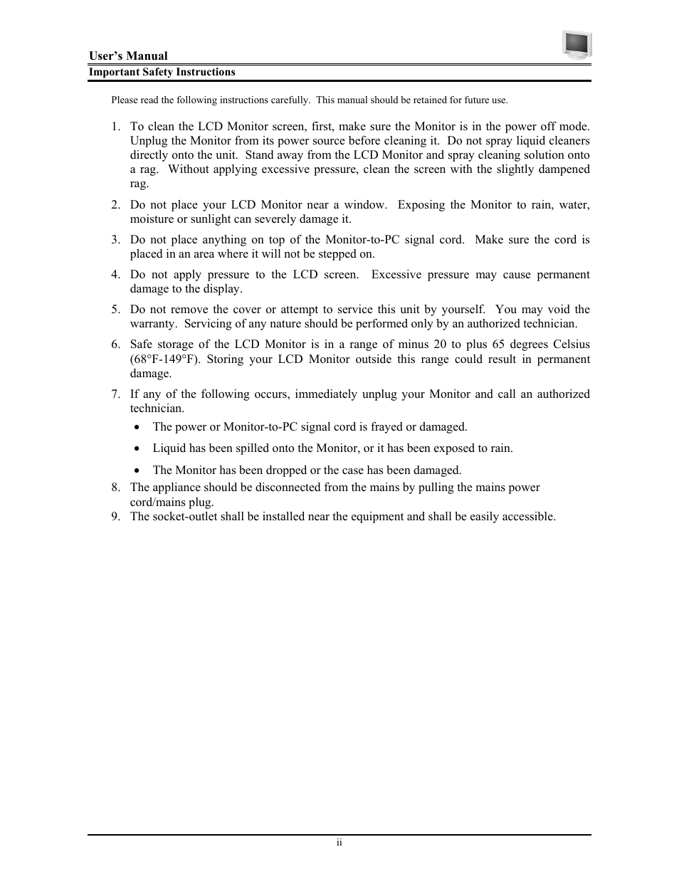 Planar PT1814NUV User Manual | Page 4 / 20