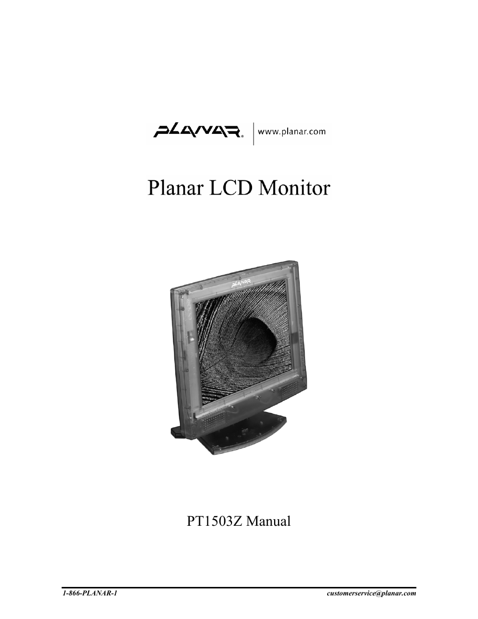 Planar PT1503Z User Manual | 19 pages