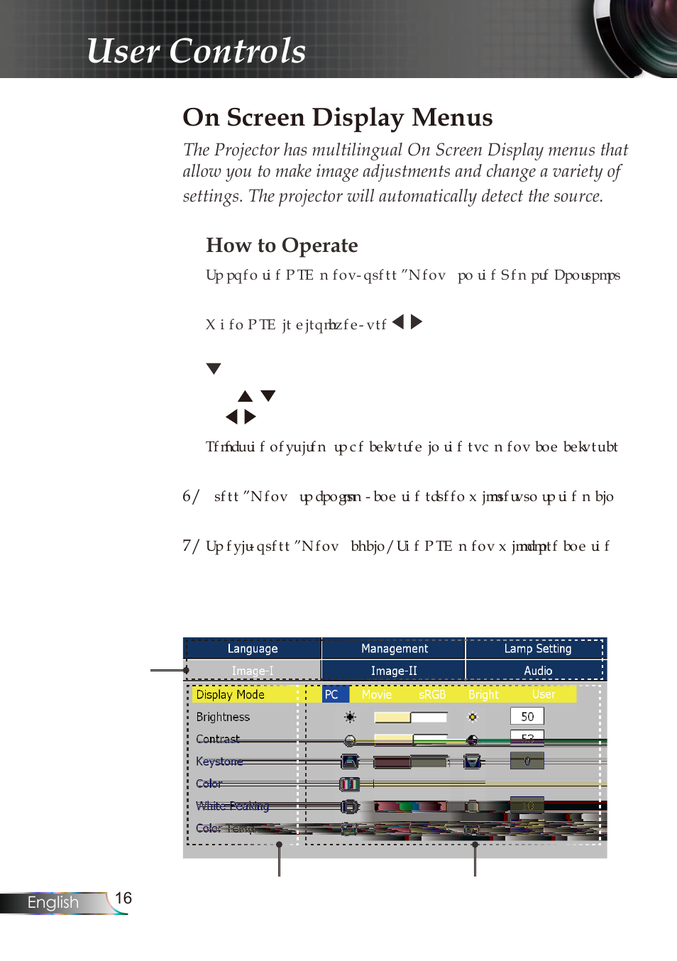 User controls, On screen display menus, How to operate | Planar PR Line PR6020 User Manual | Page 19 / 37