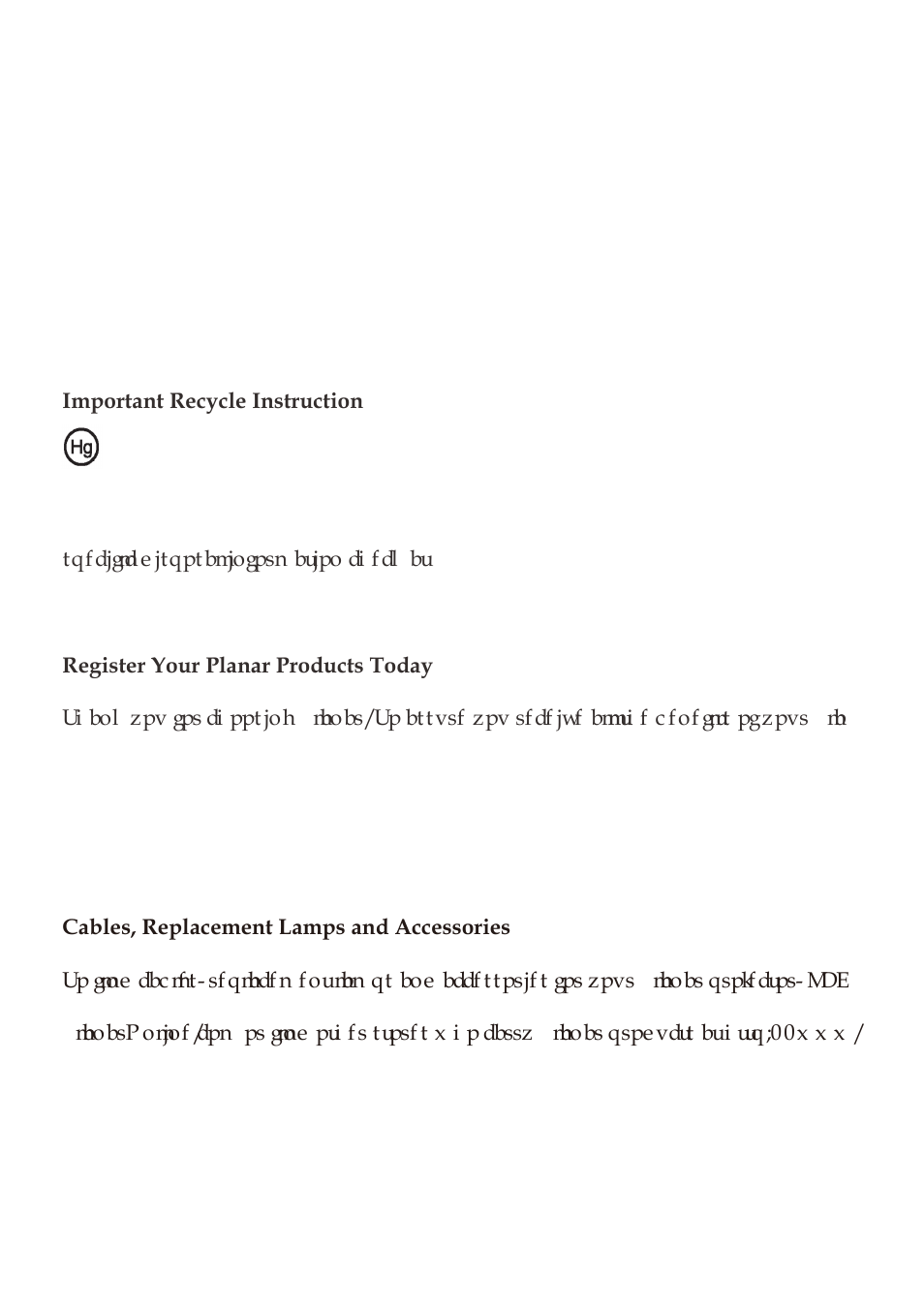 Planar PR Line PR6020 User Manual | Page 3 / 37