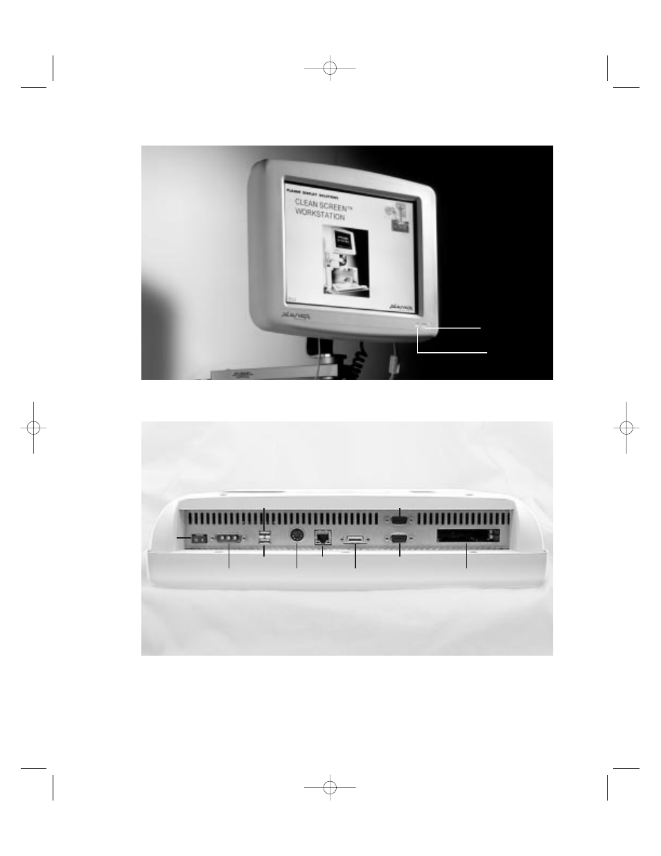 Front panel, Connections (bottom) | Planar C3215 User Manual | Page 11 / 60