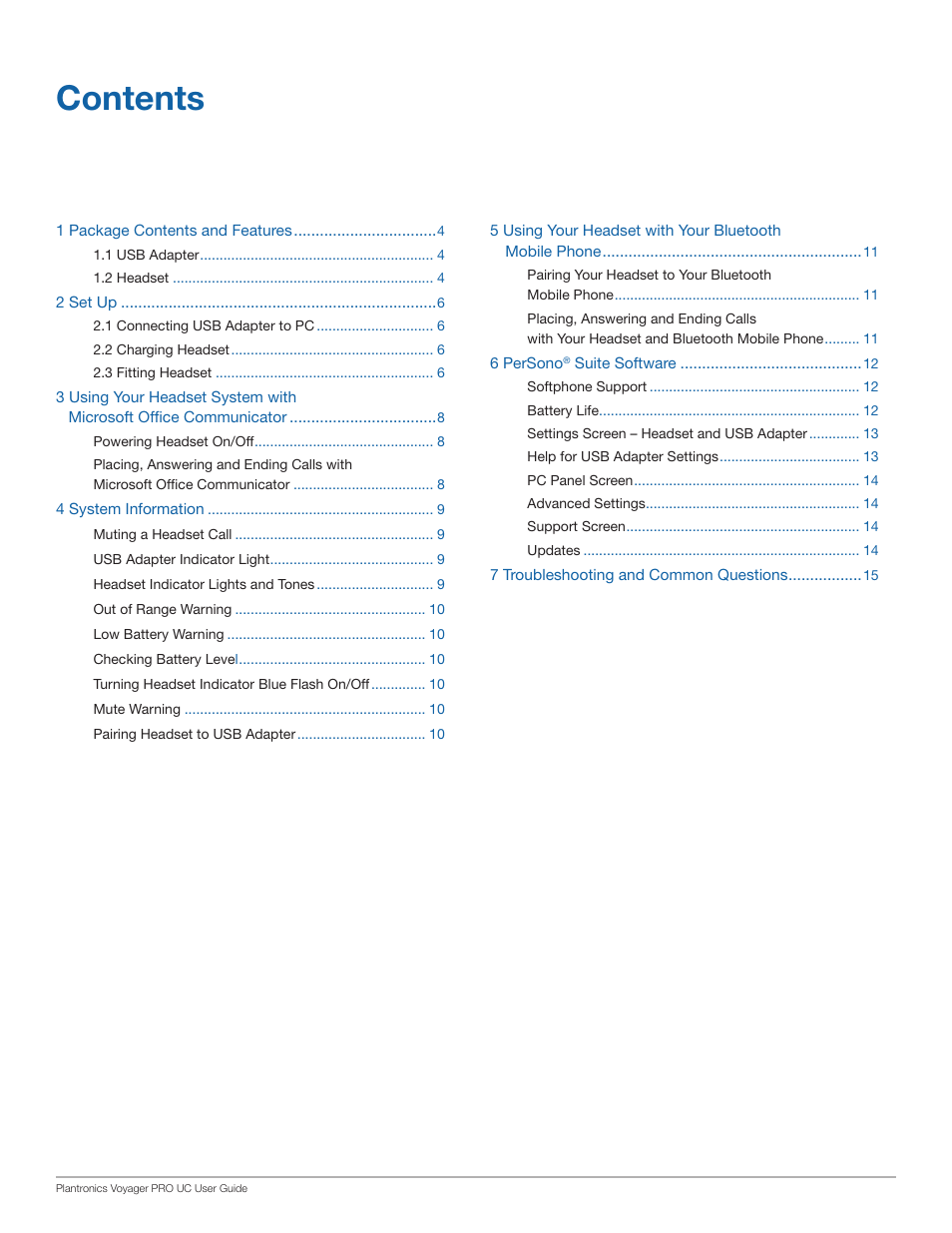 Plantronics WG201/B User Manual | Page 3 / 17