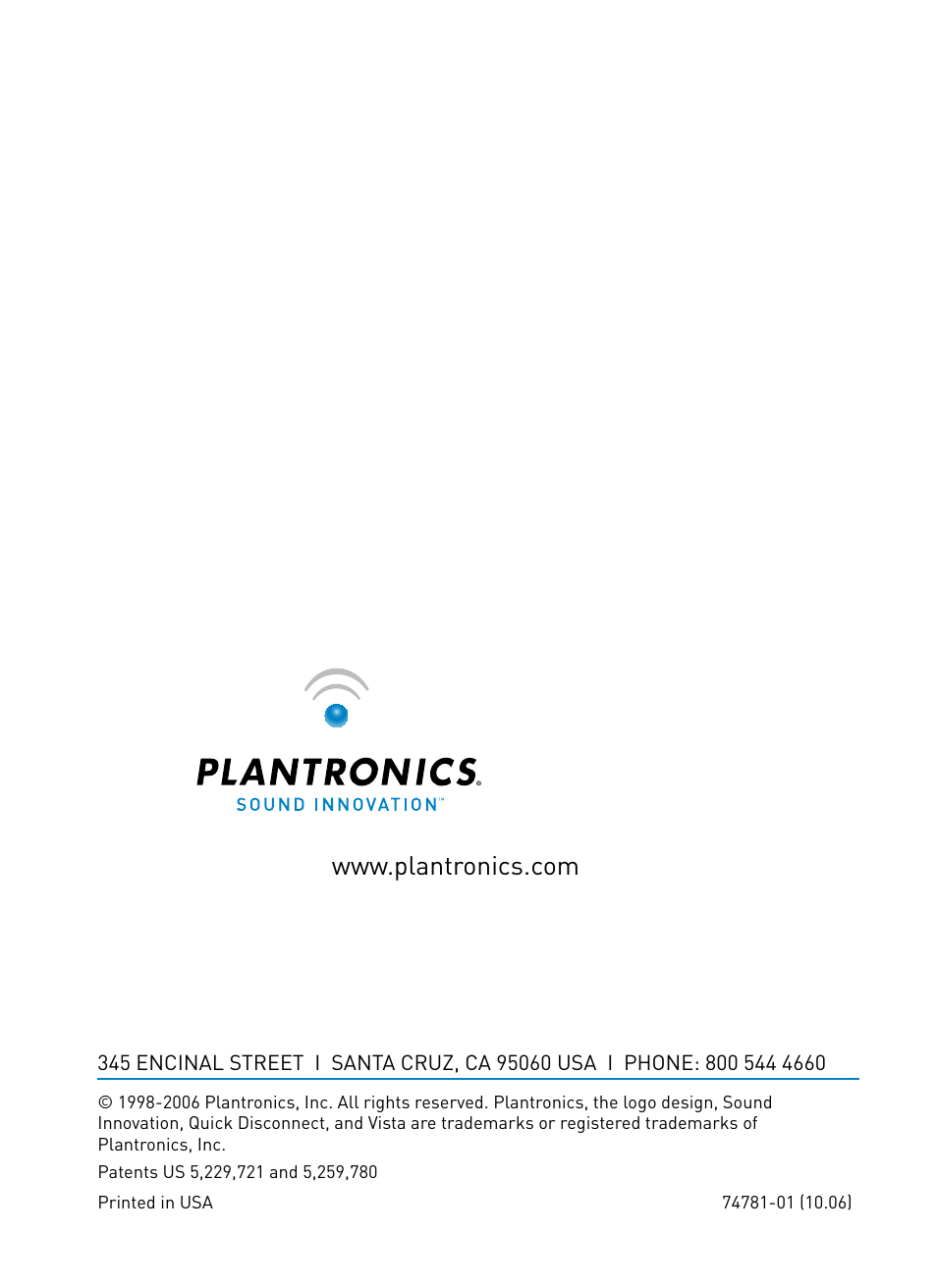 Plantronics M22 User Manual | Page 16 / 16