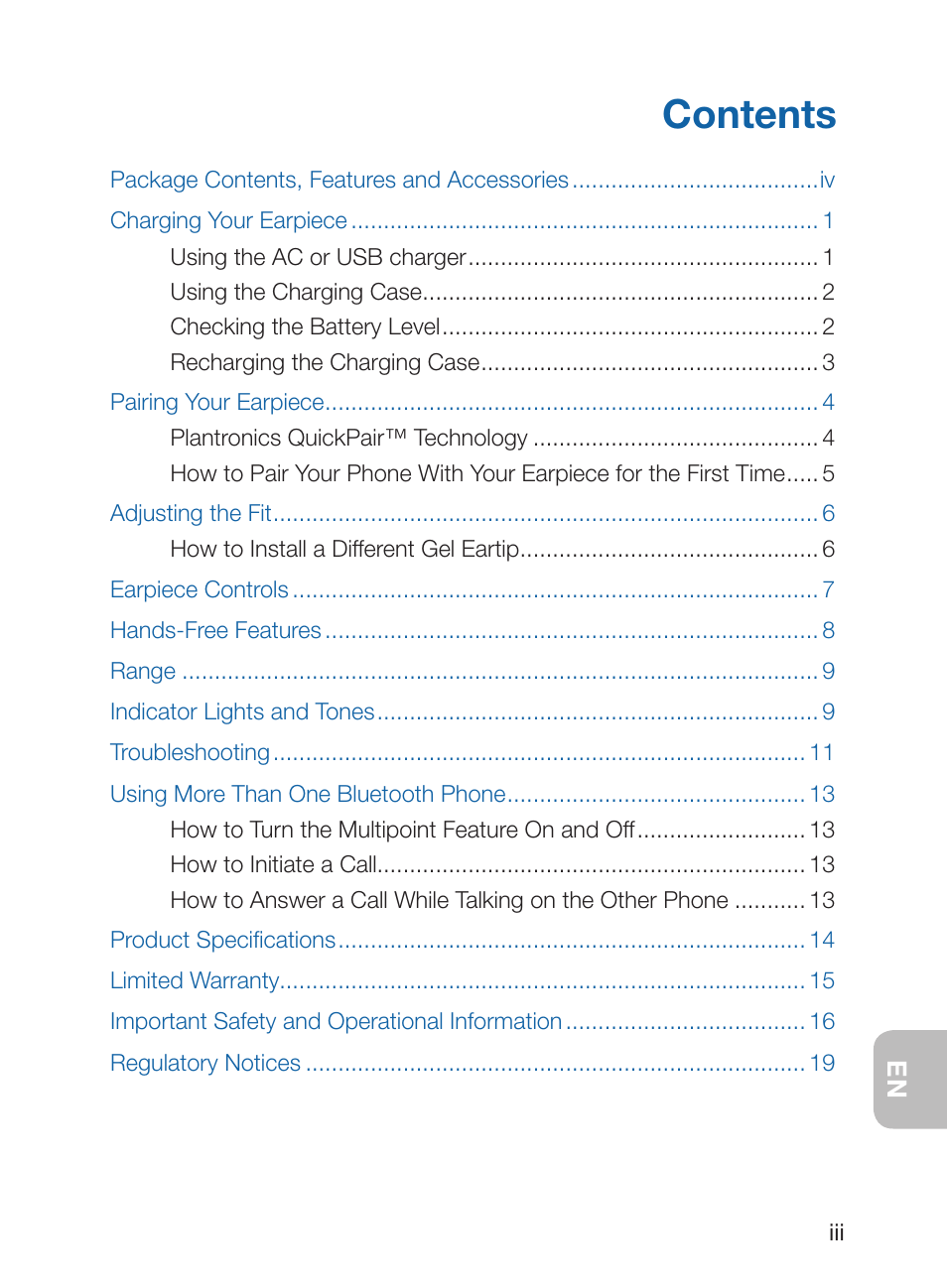 Plantronics Discovery 925 User Manual | Page 3 / 24