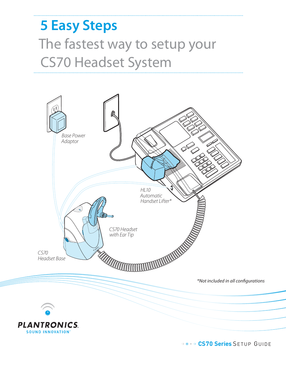 Plantronics CS70 User Manual | 16 pages