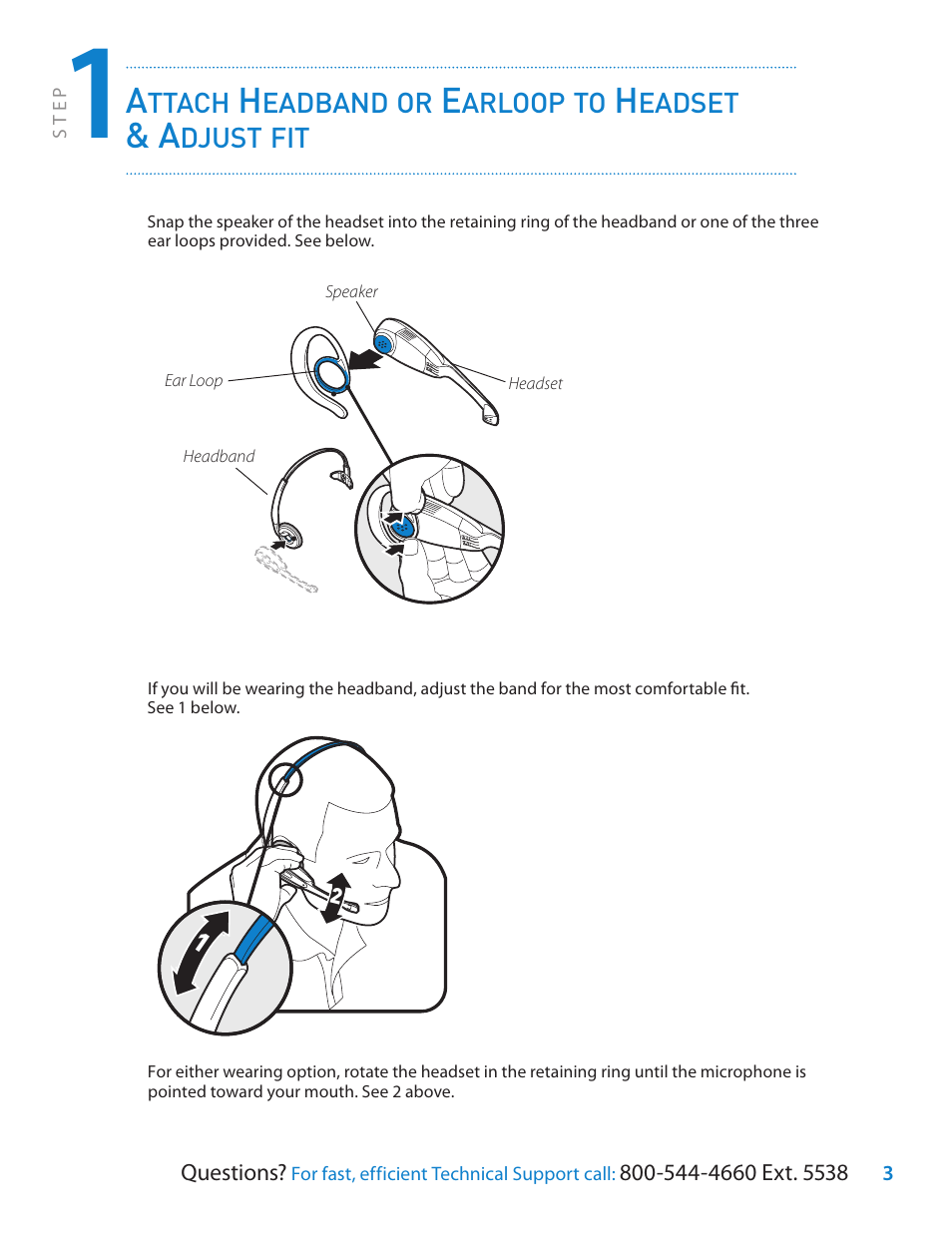 Plantronics CS55 Series User Manual | Page 3 / 16