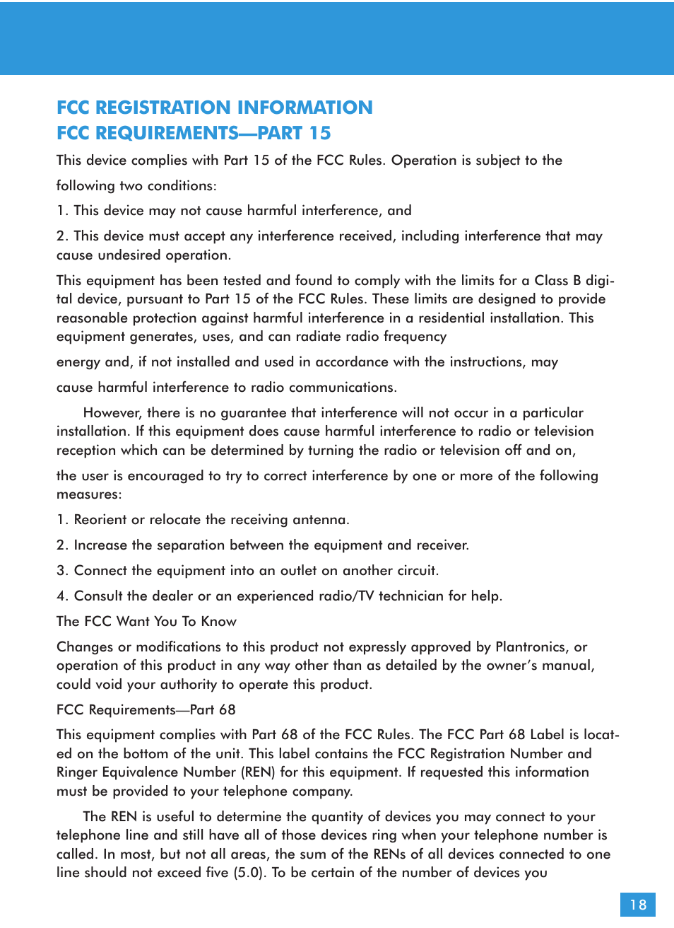 Plantronics CS60 User Manual | Page 19 / 21