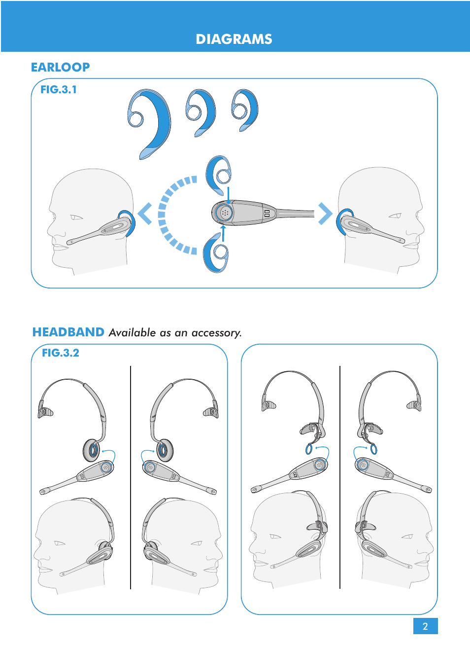 Diagrams | Plantronics CS60 User Manual | Page 3 / 21