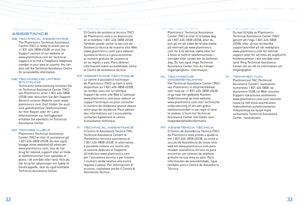 Plantronics Explorer 320 User Manual | Page 17 / 21